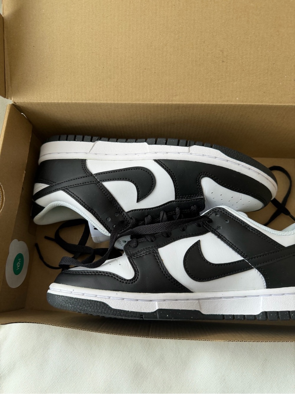 Panda - Nike Dunk Low Next Nature White Black Panda – Women’s Size 8 – NEW - Picture 2 of 8
